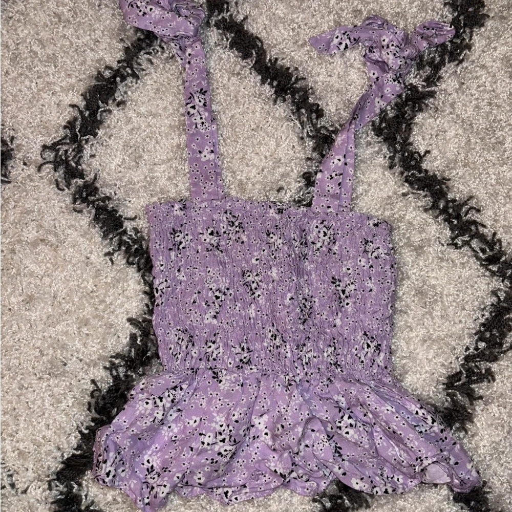 New Look Lavender Floral Top